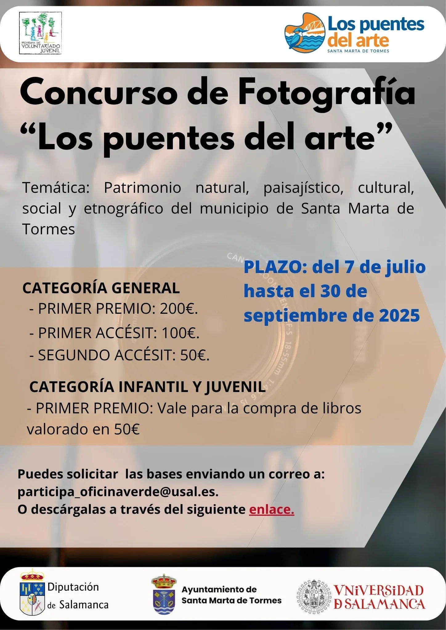 Abierto el plazo del concurso fotográfico 'Los Puentes del Arte' en Santa Marta de Tormes
