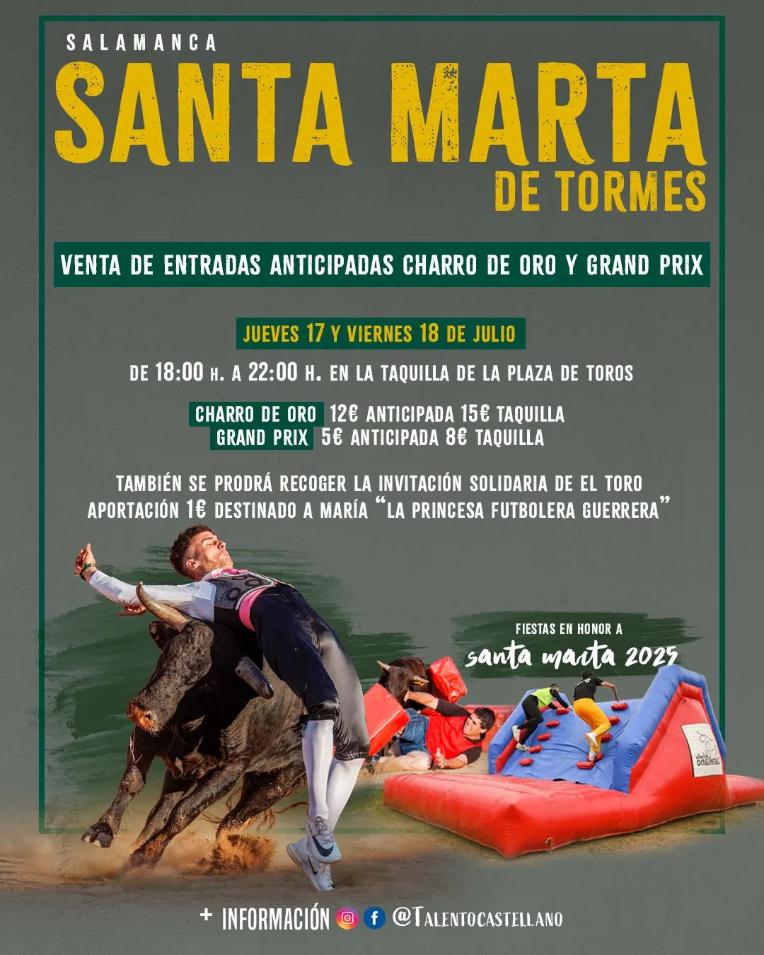 Comienza la venta anticipada de entradas para el Charro de Oro y el Grand Prix en Santa Marta de Tormes