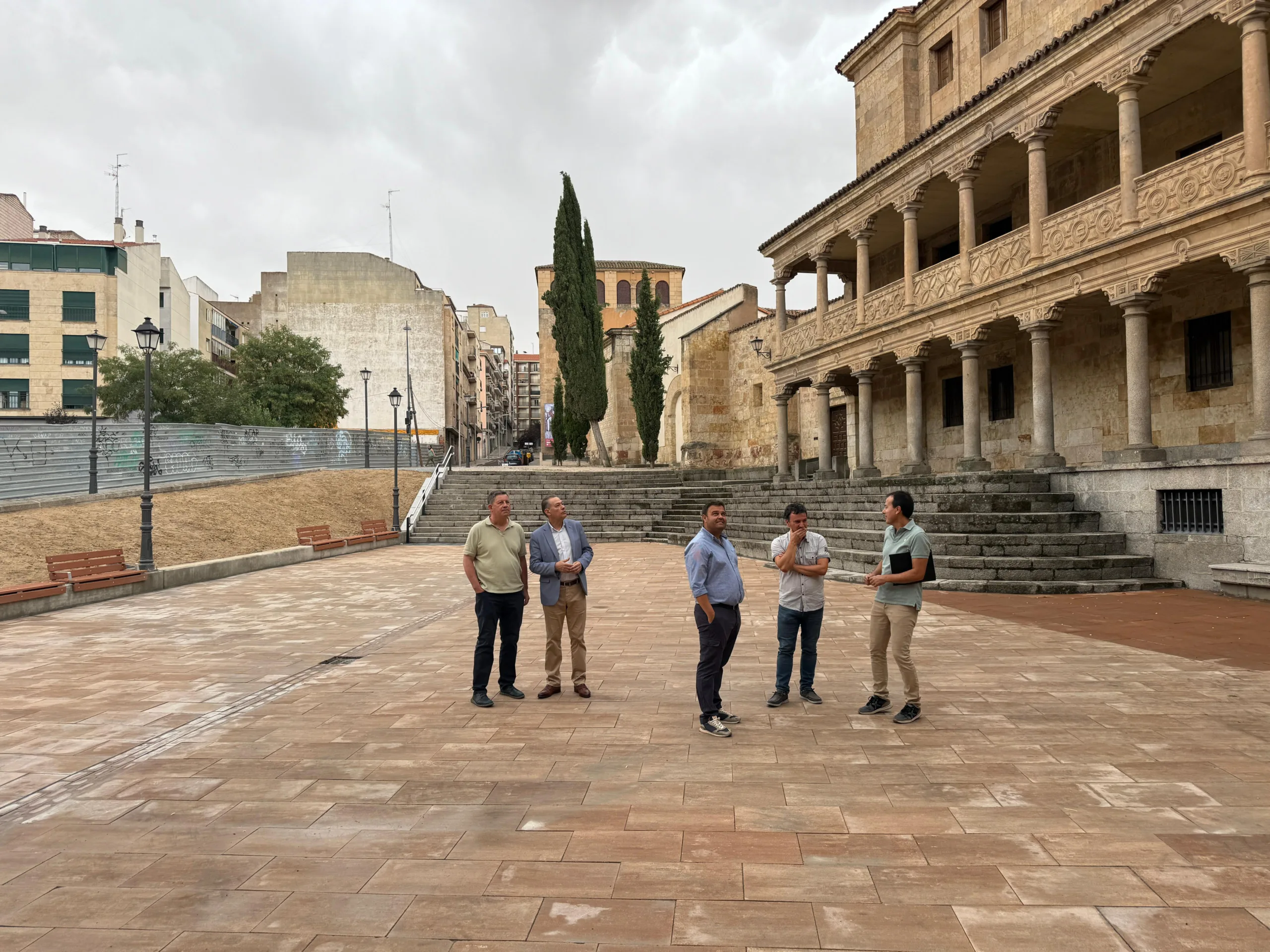 Finalizan las obras de renovación de la plaza de San Román para reducir su efecto 'isla de calor'
