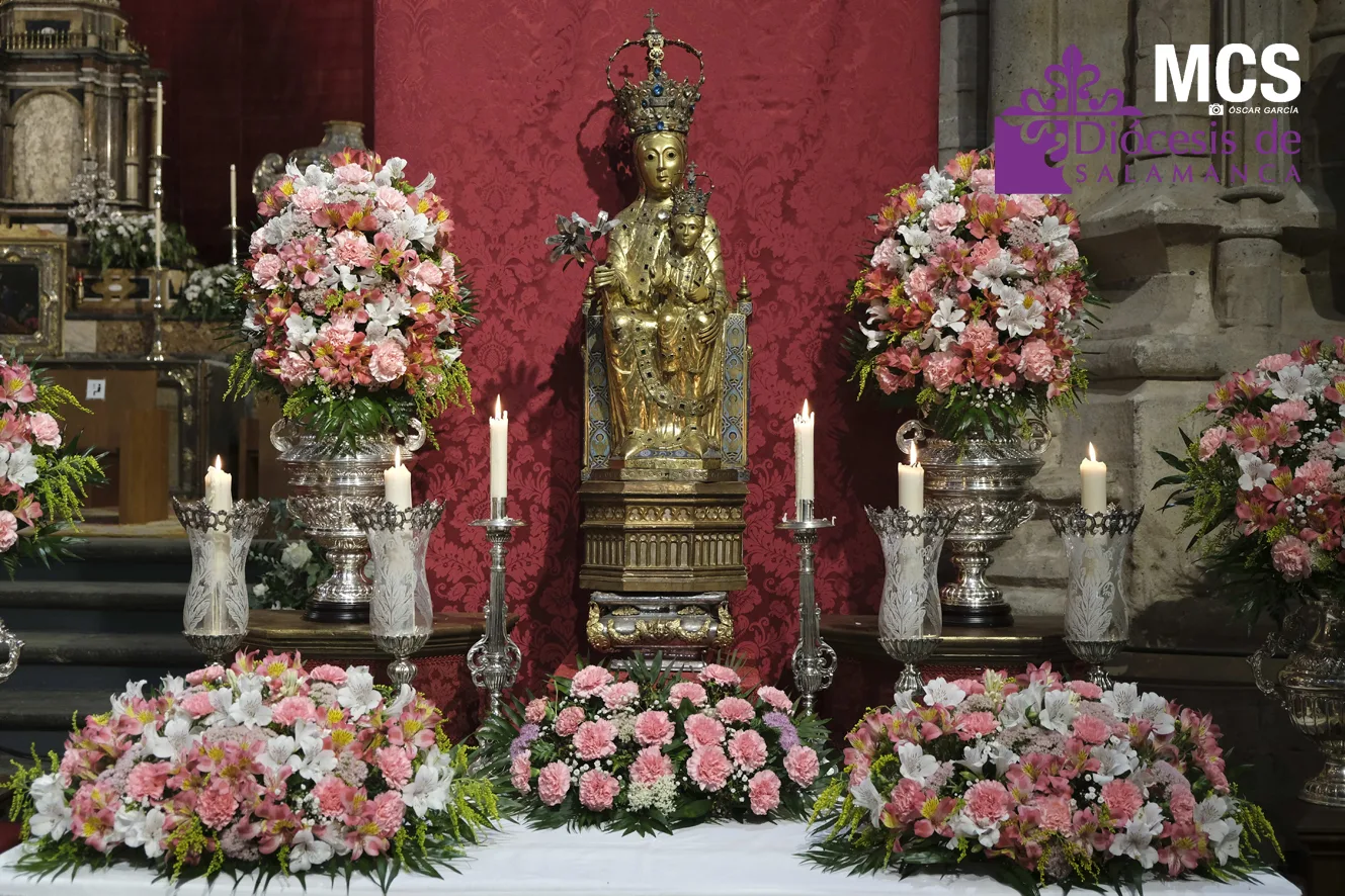Salamanca celebra la novena a la Virgen de la Vega bajo el lema “María, peregrina de esperanza”