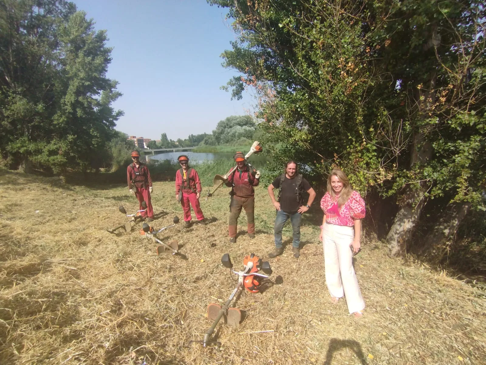 Santa Marta acondiciona la ribera del Tormes entre el paseo del Mirador y el Molino gracias al Plan Cauces de la Diputación