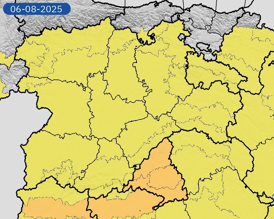 Todas las provincias de Castilla y León estarán en riesgo por altas temperaturas este miércoles