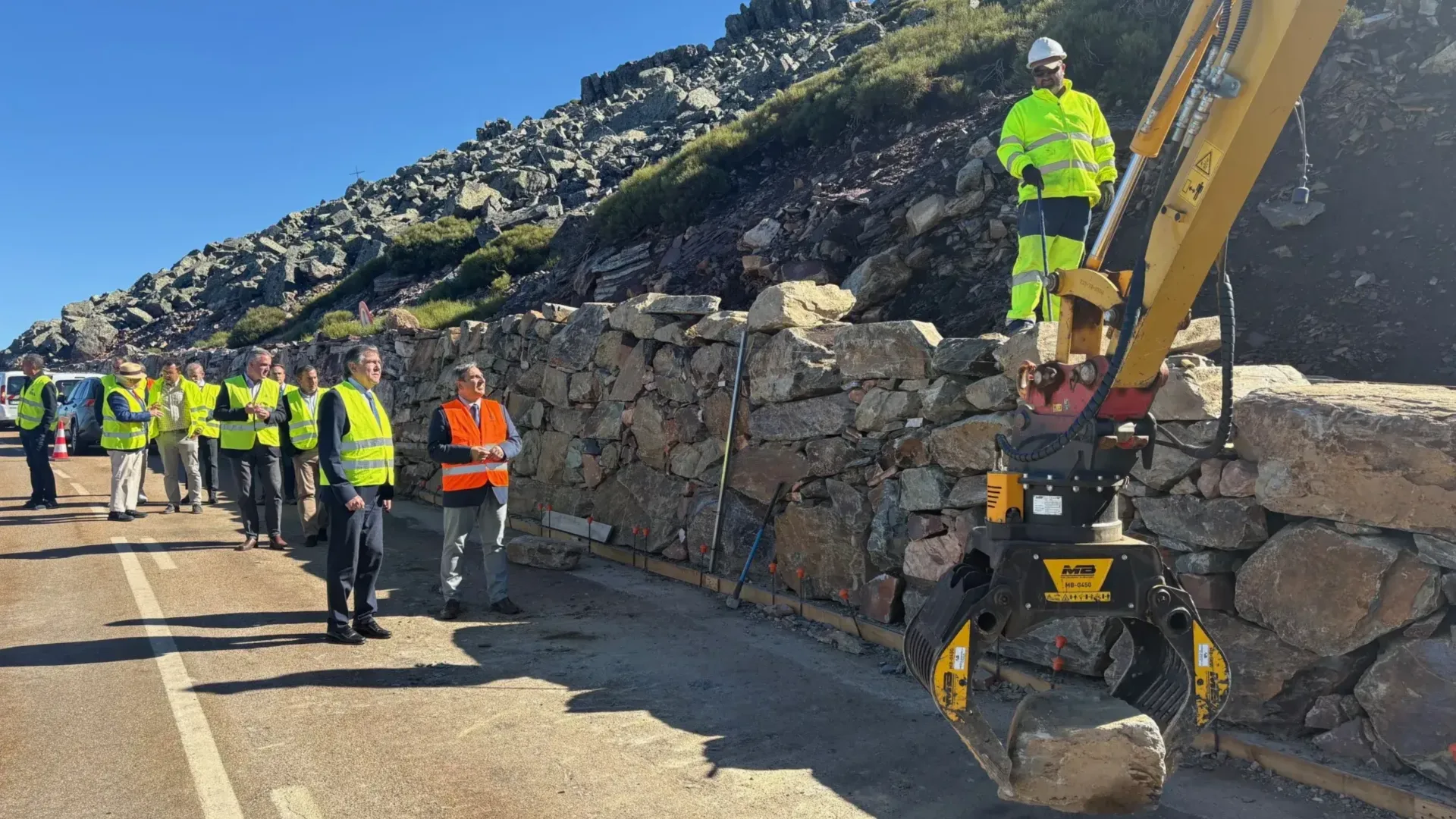 Se inician las obras de emergencia para mejorar la seguridad de la carretera a la Peña de Francia