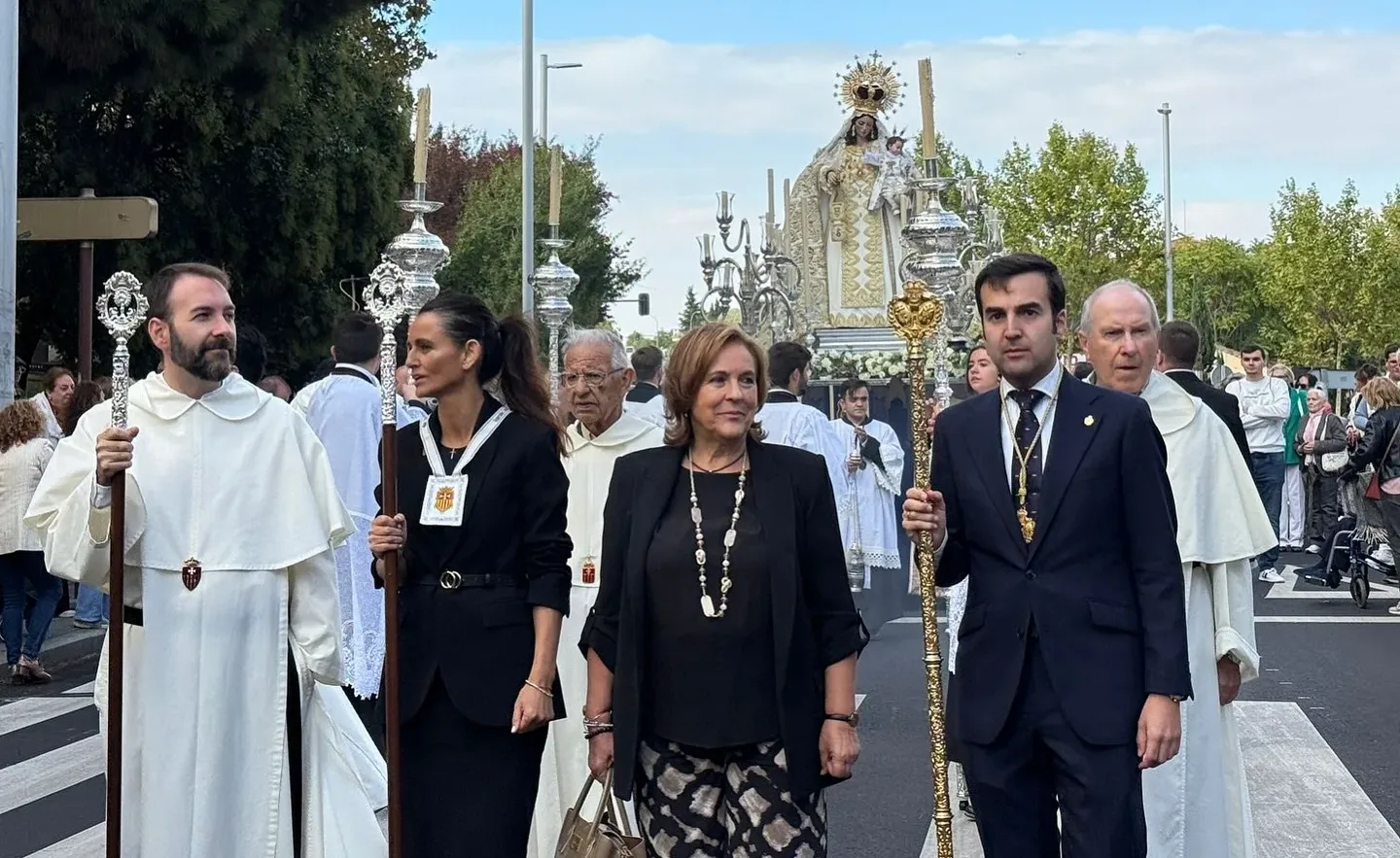 La Virgen de la Merced recorre Salesas y Labradores en procesión