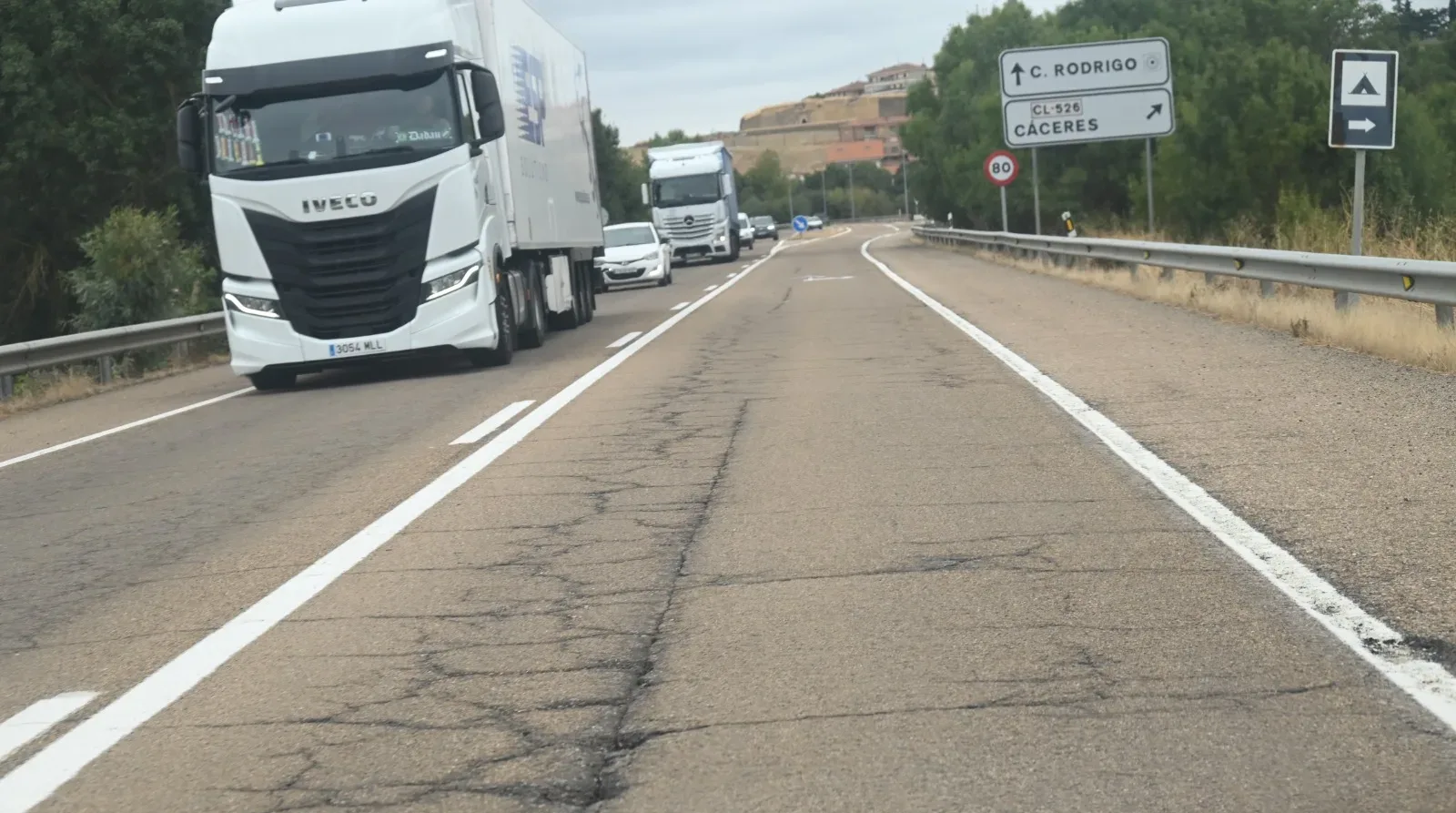 Ciudad Rodrigo exige al Gobierno la rehabilitación de la travesía de la N-620 y los accesos a la A-62