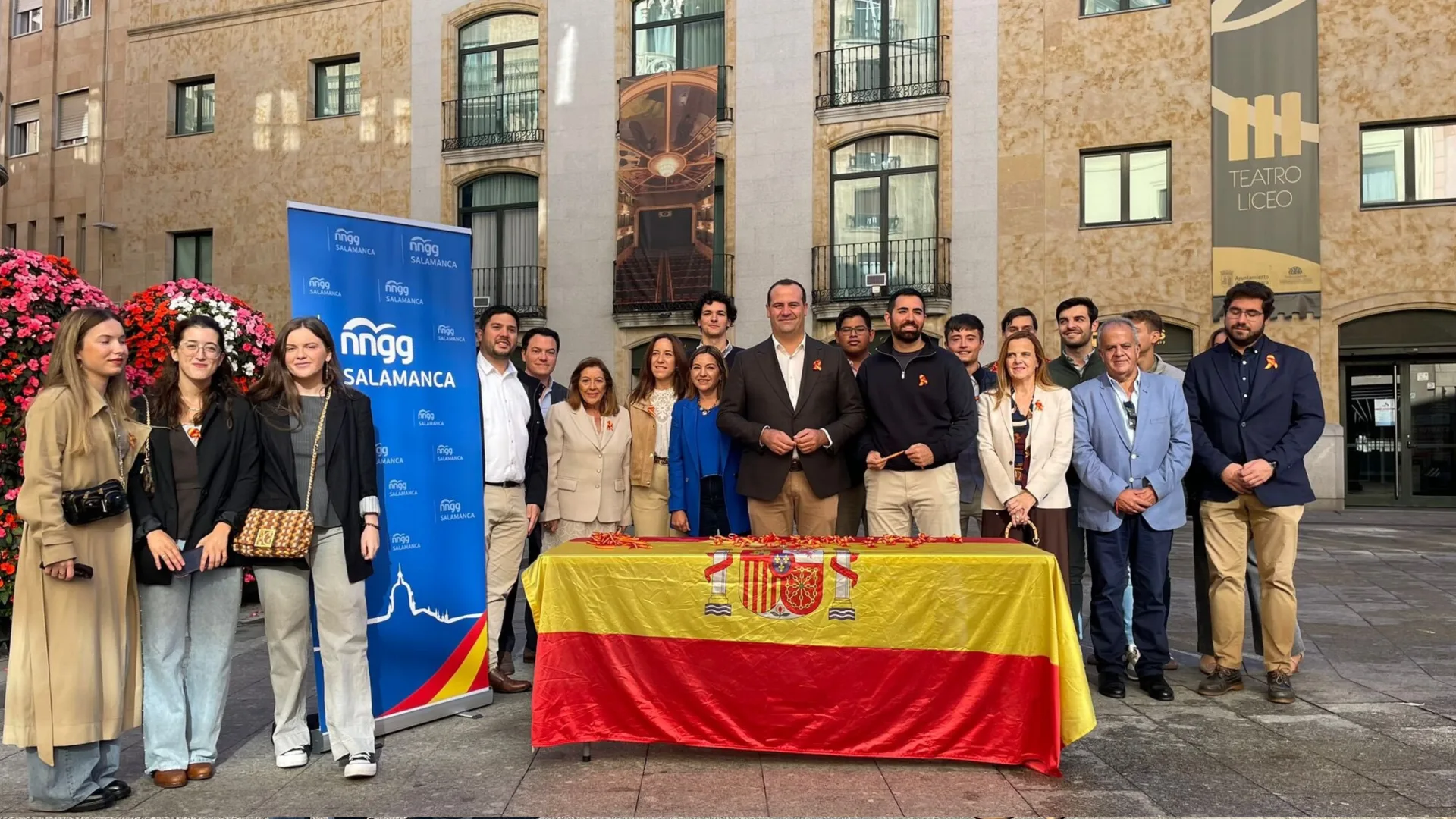 El Partido Popular de Salamanca celebra el Día de la Hispanidad junto a Nuevas Generaciones y defiende la unidad de España