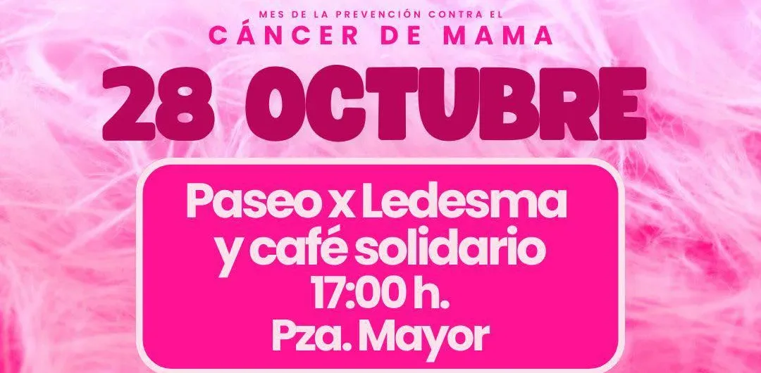 Ledesma se viste de rosa en un paseo solidario organizado por la Asociación de Mujeres El Carmen