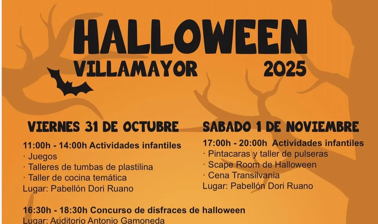 Villamayor se prepara para un Halloween lleno de actividades, creatividad y diversión para todas las edades