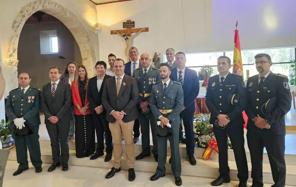Aldeatejada se une a la celebración de la Virgen del Pilar junto a la Guardia Civil en Santa Marta
