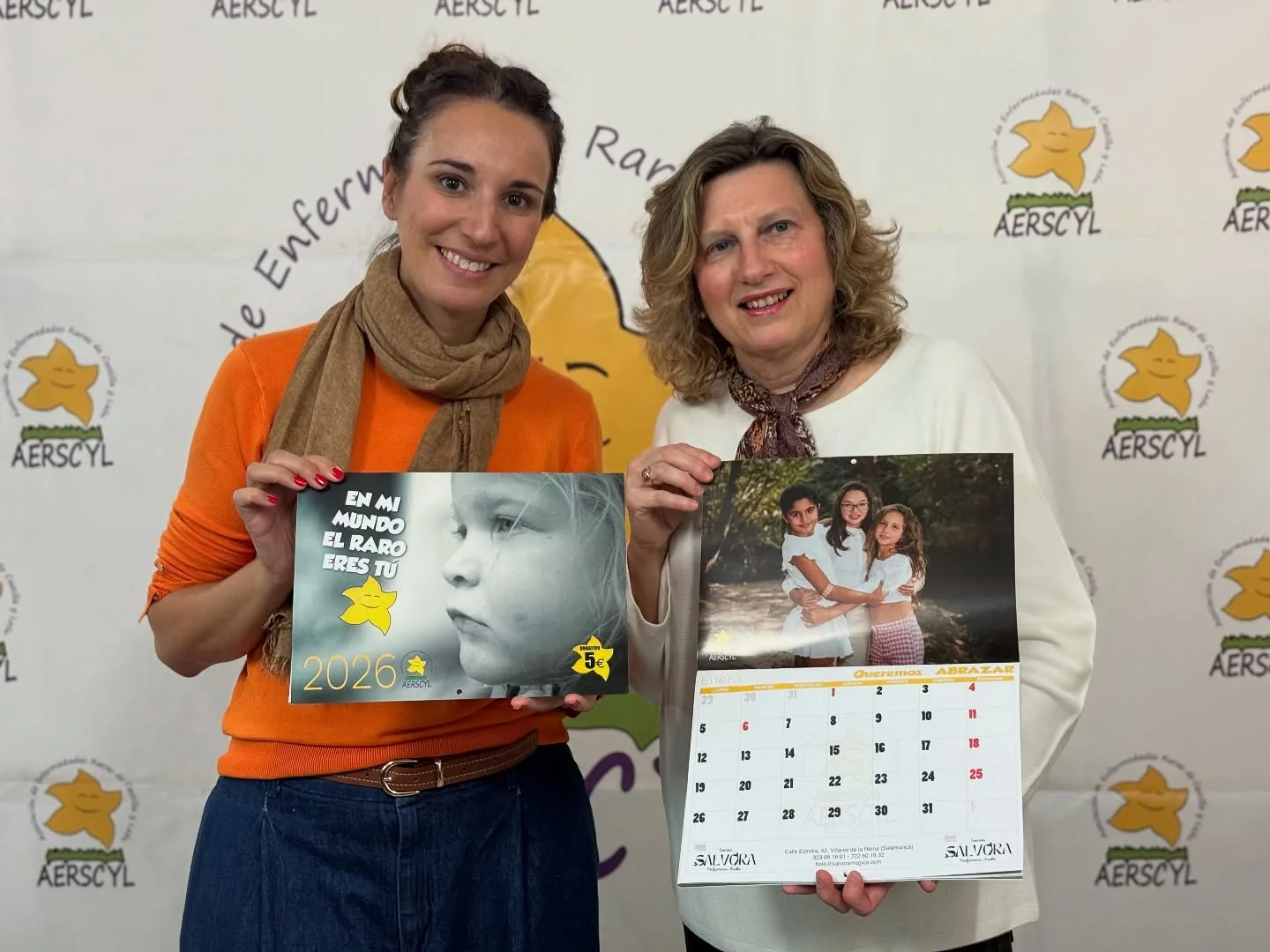 Salamanca celebra la presentación del calendario solidario de 2026 de AERSCYL