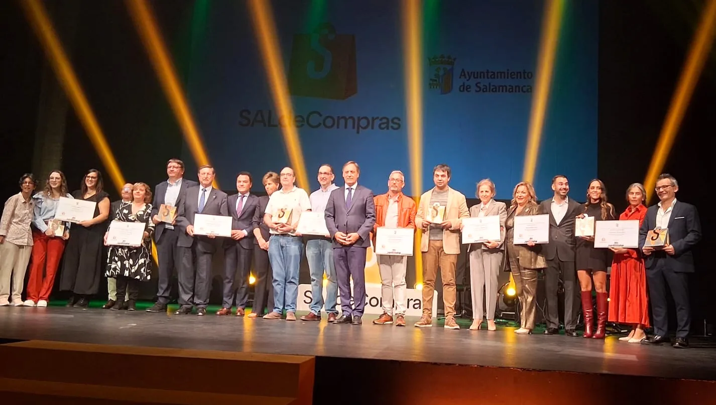 La III Gala del Comercio reconoce la trayectoria y el impulso emprendedor de ocho establecimientos salmantinos