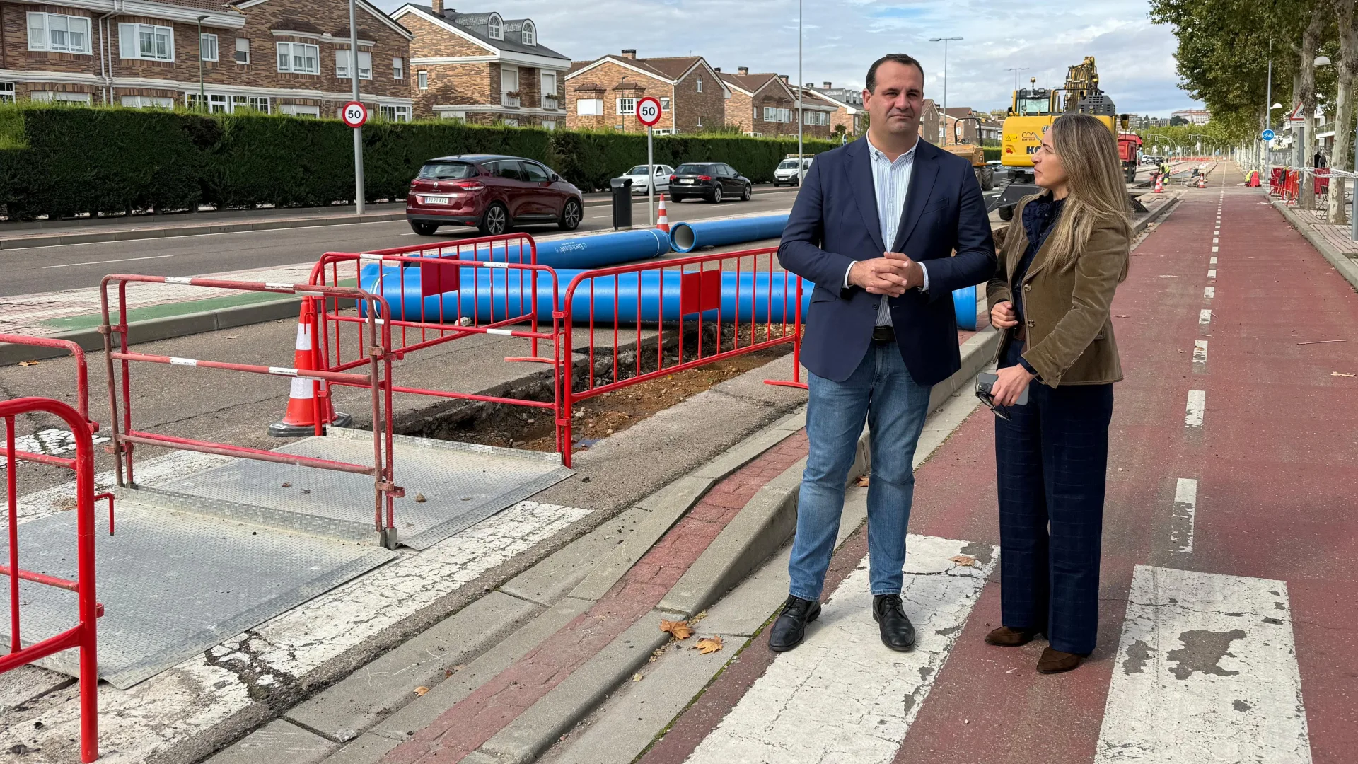 Arrancan las obras de conexión de la red de suministro de agua entre Santa Marta de Tormes y Salamanca