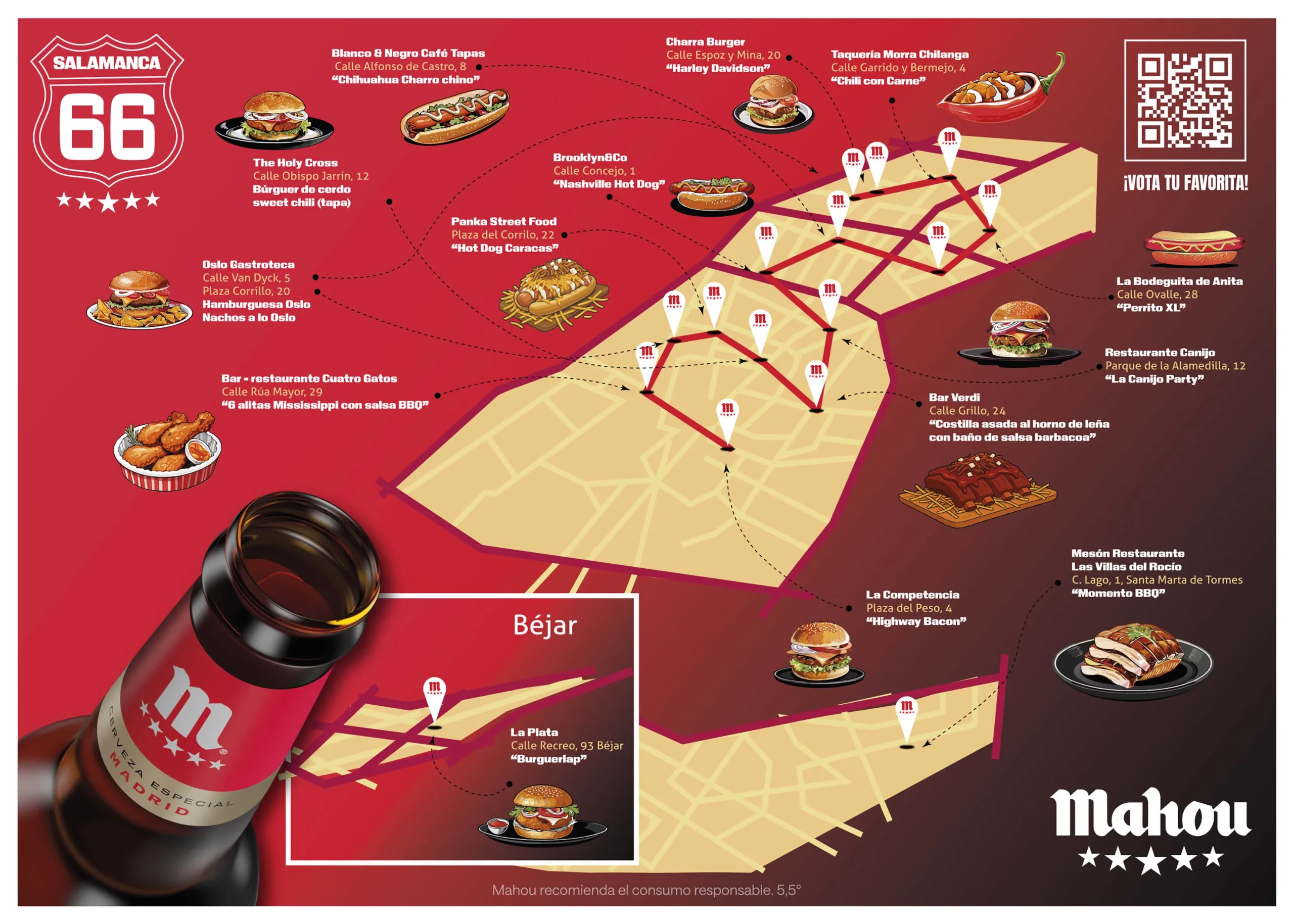 Salamanca se prepara para saborear la RUTA 66, la gran cita gastronómica americana