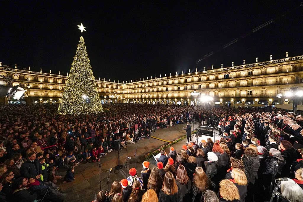 La Plaza Mayor acoge este jueves el acto de inauguración de la Navidad en Salamanca
