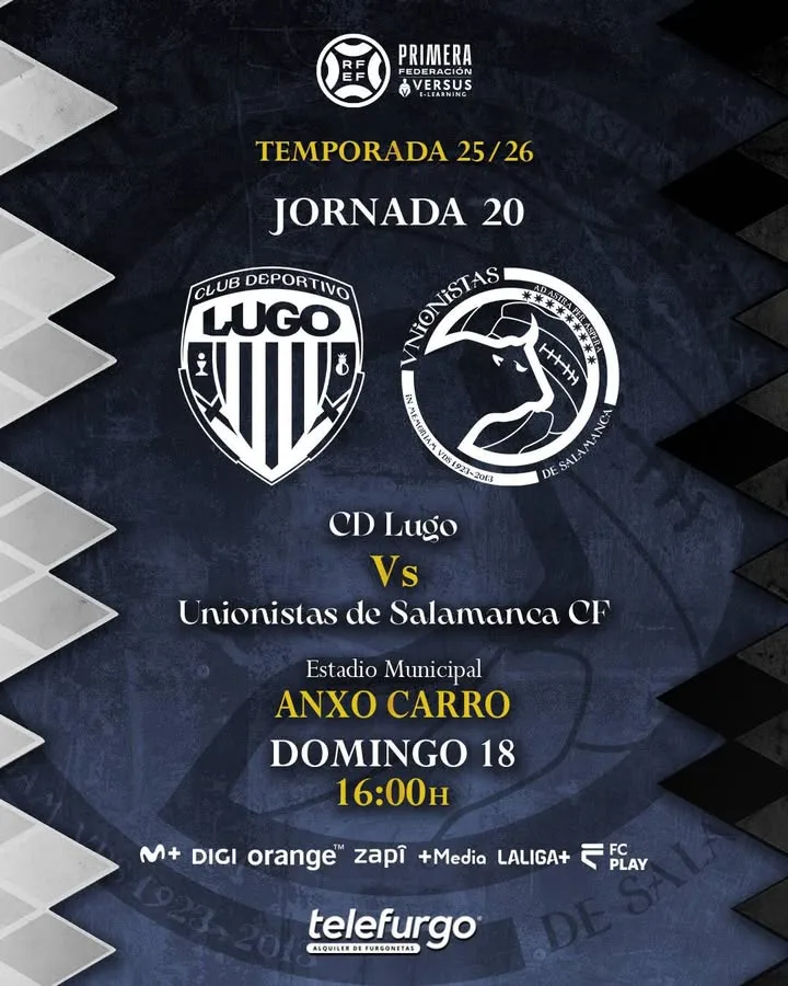 CD Lugo: Horario de la Jornada 20 Confirmado para el 18 de enero a las 16:00 horas en Anxo Carro