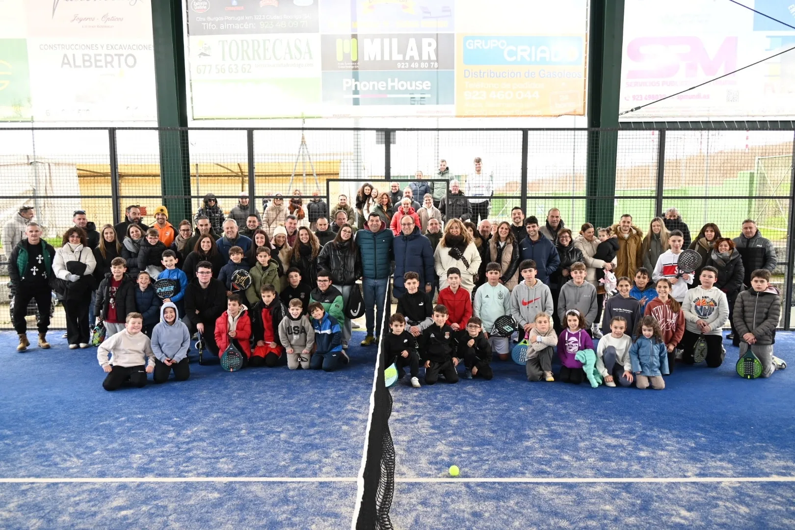 Concurrido encuentro navideño de la Escuela del Club de Pádel de Ciudad Rodrigo