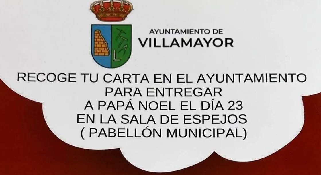 Papá Noel llega a Villamayor para recibir las cartas de los más pequeños