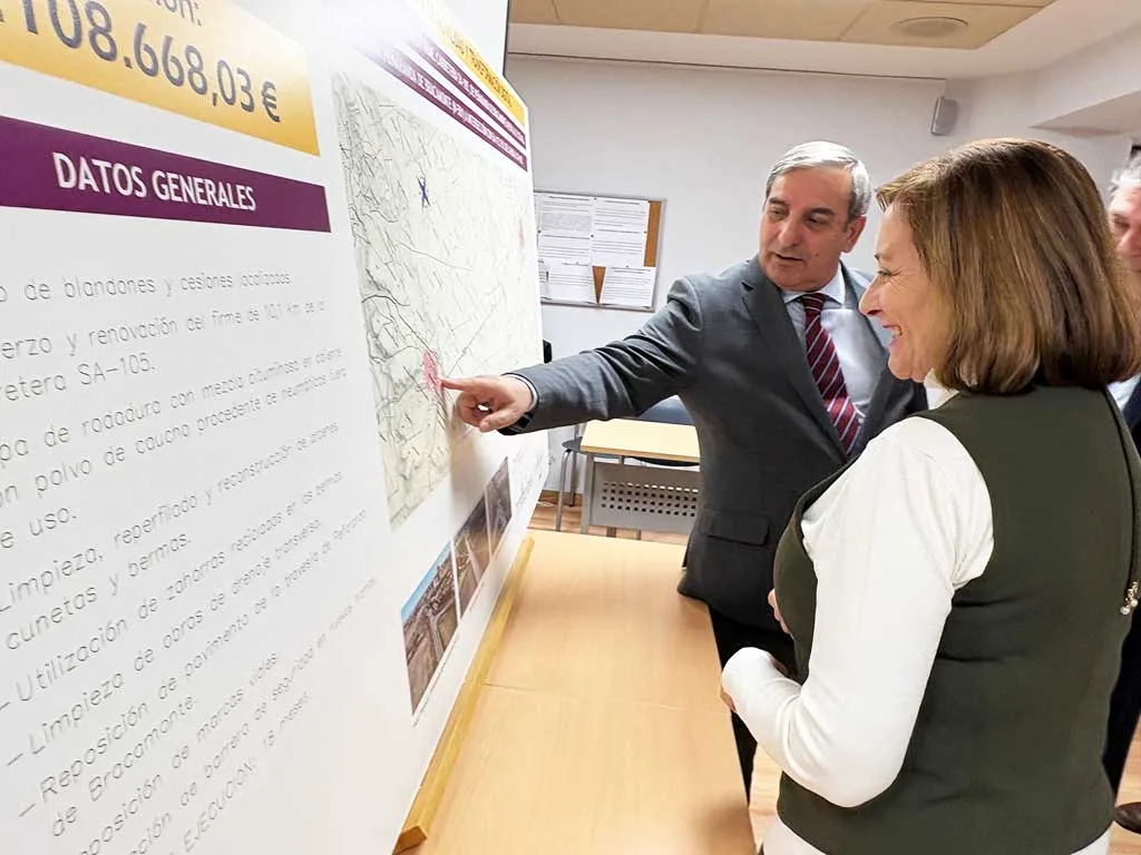 La Junta renovará en dos fases la carretera entre Peñaranda y el límite con Ávila con una inversión total estimada de 4,5 millones de euros