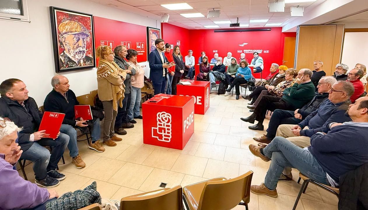 Reunión del PSOE Salamanca con militantes para impulsar su candidatura en Castilla y León ante las próximas elecciones