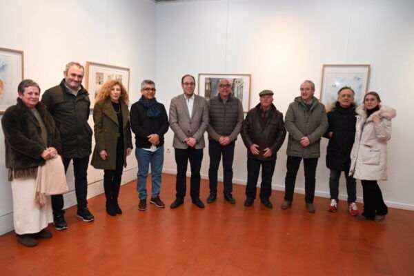 Inauguración de la exposición de acuarelas en la Casa Municipal de Cultura.