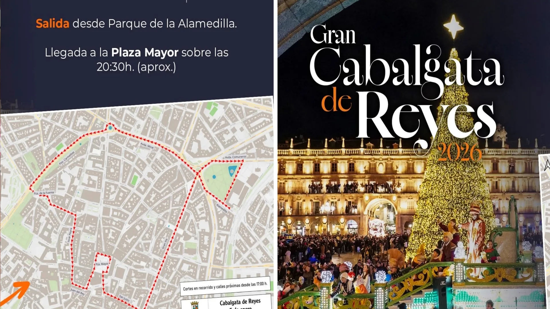 Salamanca activa autobuses gratuitos, zonas accesibles y amplios cortes de tráfico para la Cabalgata de Reyes 2026
