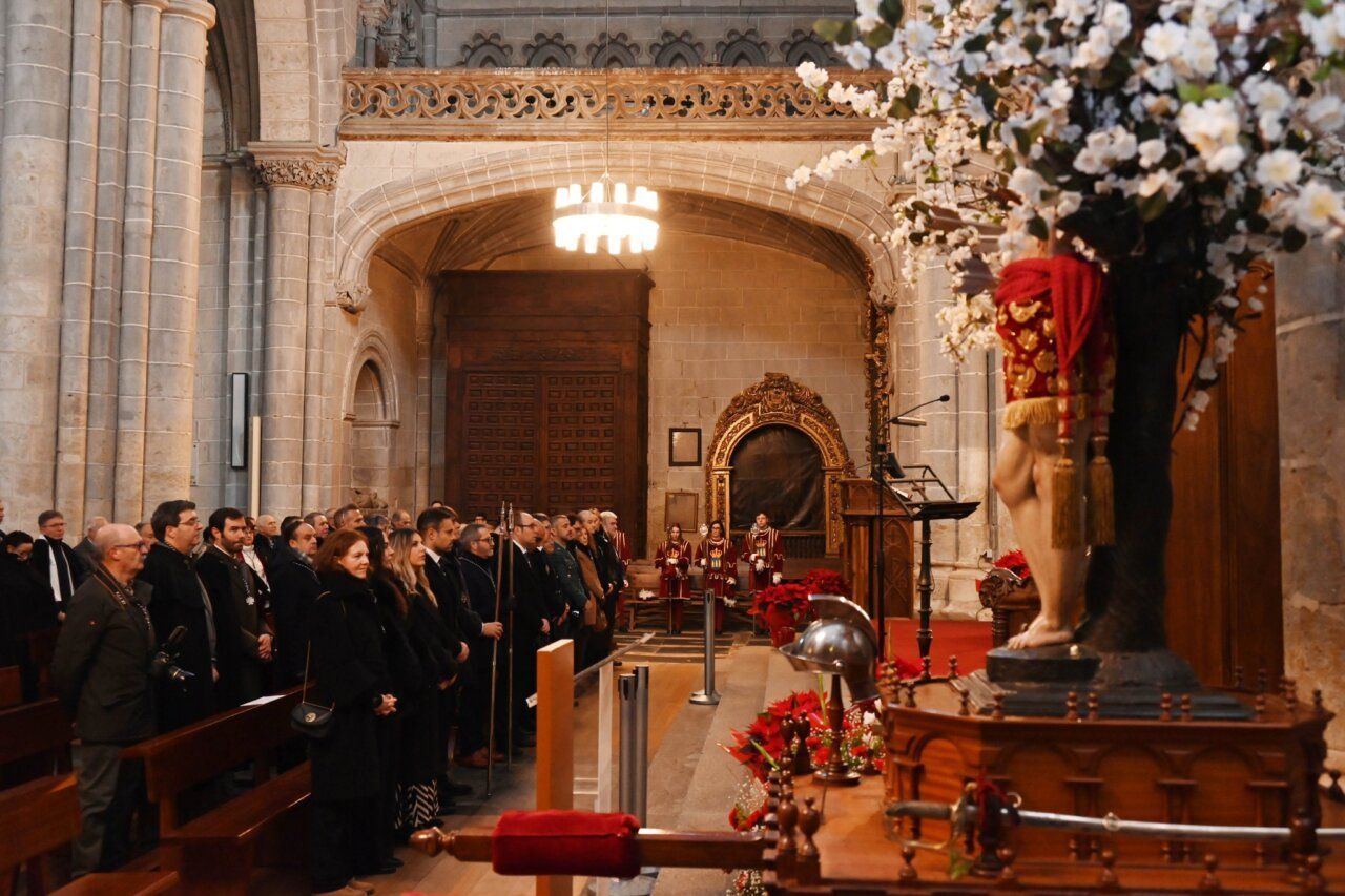 San Sebastián en la Catedral de Ciudad Rodrigo durante la procesión