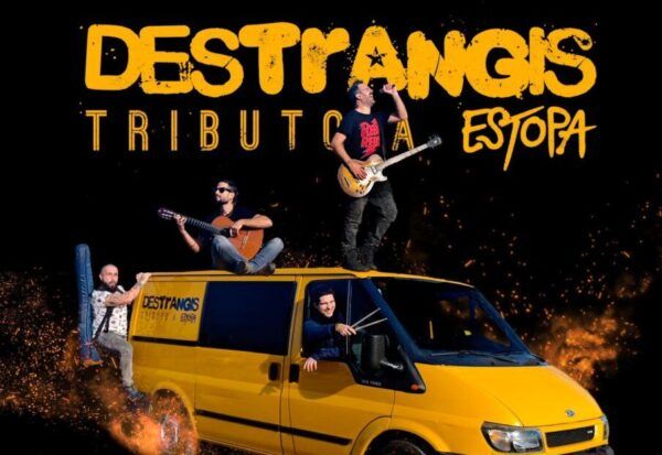 Cartel del tributo a Estopa por Destrangis en Music Factory Salamanca