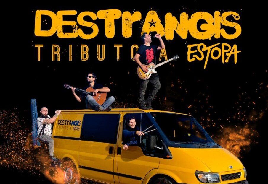 Cartel del tributo a Estopa por Destrangis en Music Factory Salamanca