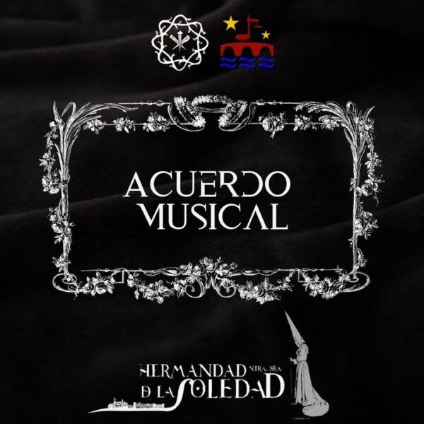 Logo del acuerdo musical entre la Banda de Música de Alba de Tormes y la Hermandad de la Soledad