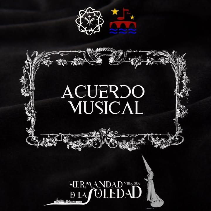 Logo del acuerdo musical entre la Banda de Música de Alba de Tormes y la Hermandad de la Soledad