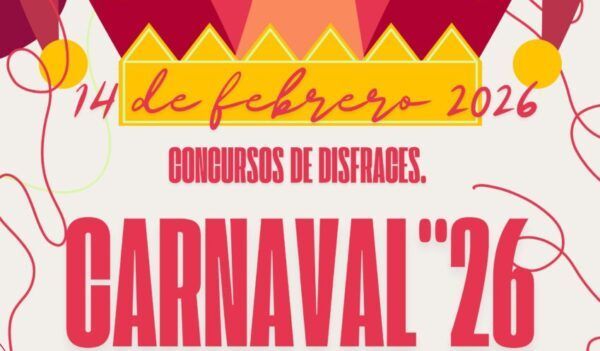 Cartel del concurso de disfraces del Carnaval de Villamayor 2026