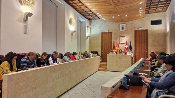 Reunión del Consejo Municipal de Salud en Salamanca con participantes en mesa