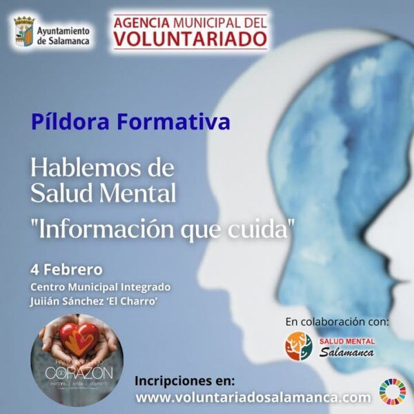 Curso gratuito sobre salud mental en Salamanca para voluntarios