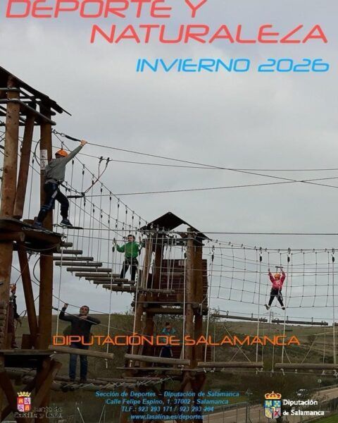 Niños participando en actividades de deporte y naturaleza en Salamanca