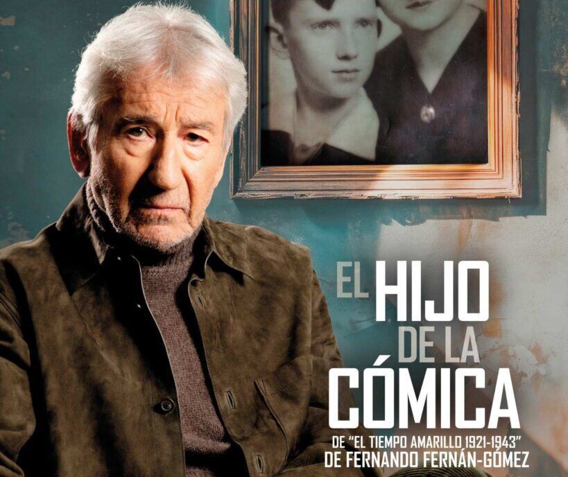 José Sacristán en el cartel de la obra El hijo de la cómica