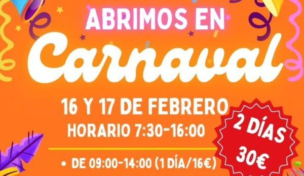 Cartel de la fiesta de Carnaval en Cabrerizos para niños