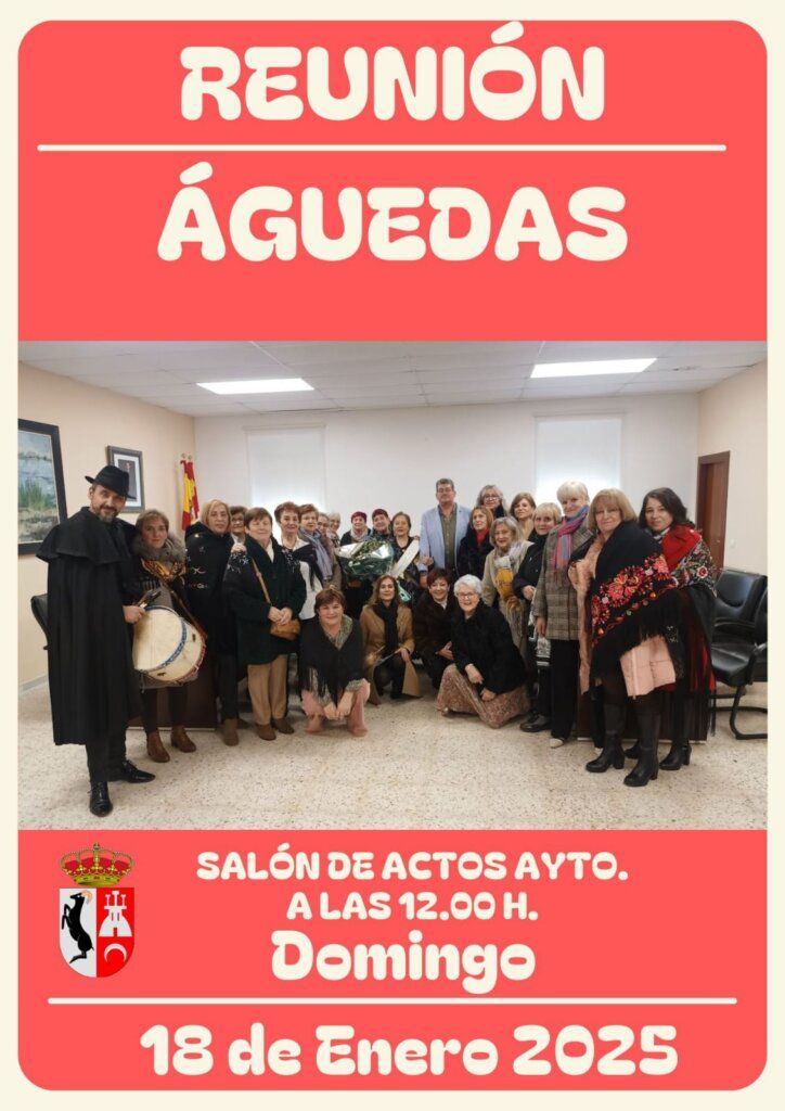 Reunión de mujeres en el Salón de Actos de Cabrerizos para la Fiesta de las Águedas.