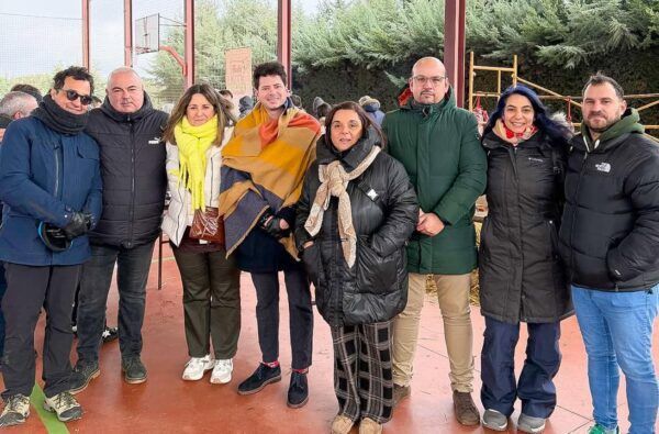 Grupo de personas en la Fiesta de la Matanza en Carrascala de Barregas