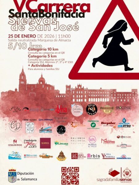 Cartel de la nueva carrera en el Circuito de Carreras Populares de Salamanca