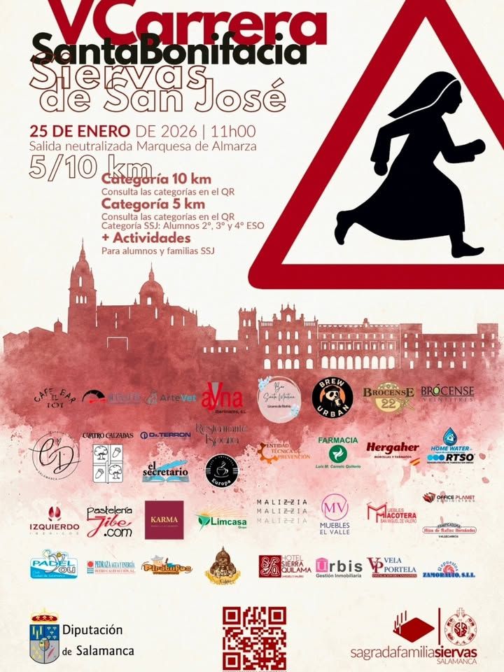 Cartel de la nueva carrera en el Circuito de Carreras Populares de Salamanca