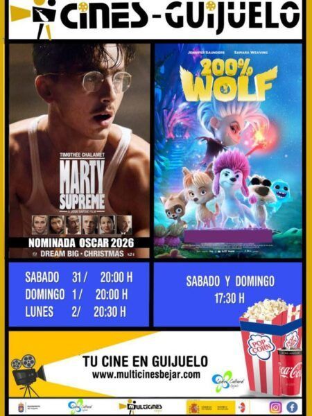 Cartelera de Cine Guijuelo con nuevas películas y horarios