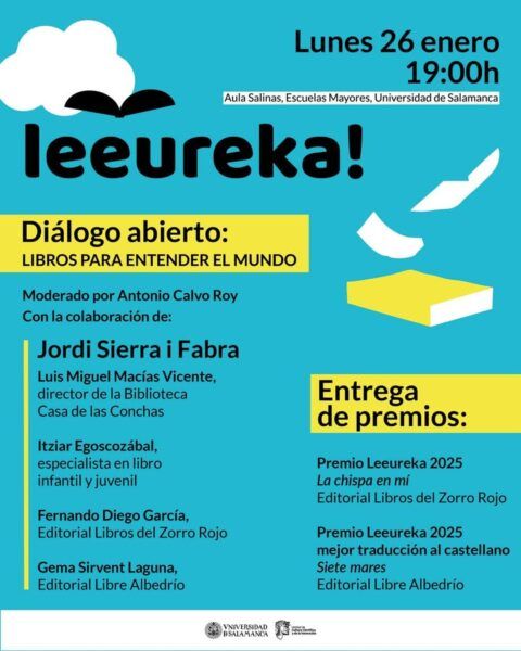 Cartel del evento Premios Leeureka sobre libros infantiles y juveniles