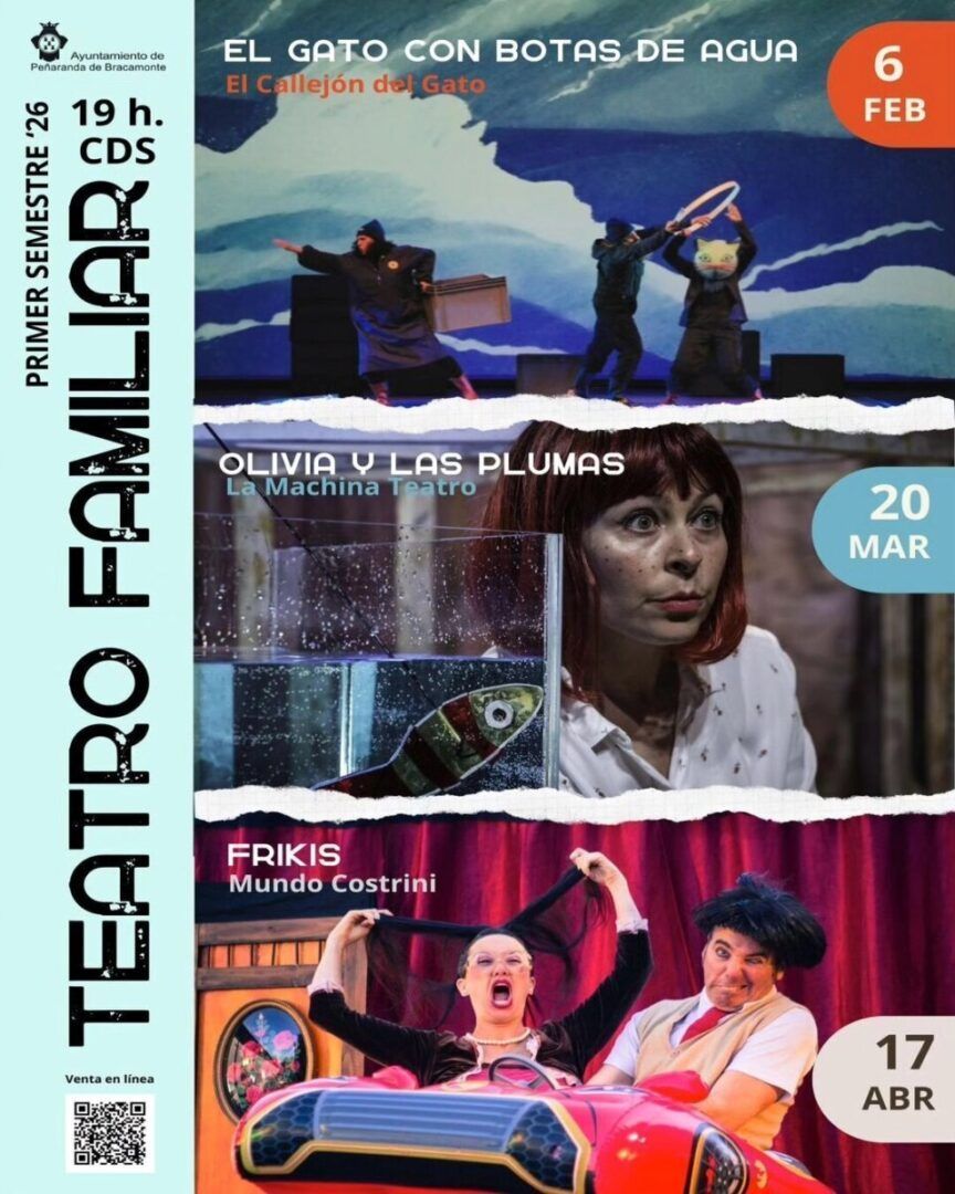 Cartel de programación cultural del Ayuntamiento de Peñaranda de Bracamonte para 2026