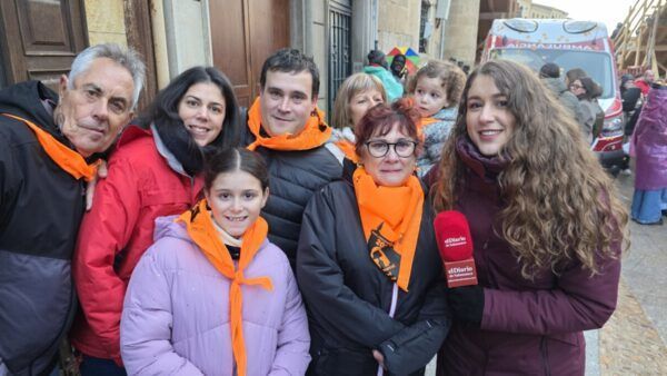 Grupo de personas celebrando el Carnaval del Toro en Ciudad Rodrigo