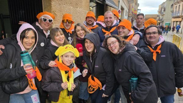 Grupo de personas celebrando el Carnaval del Toro en Ciudad Rodrigo