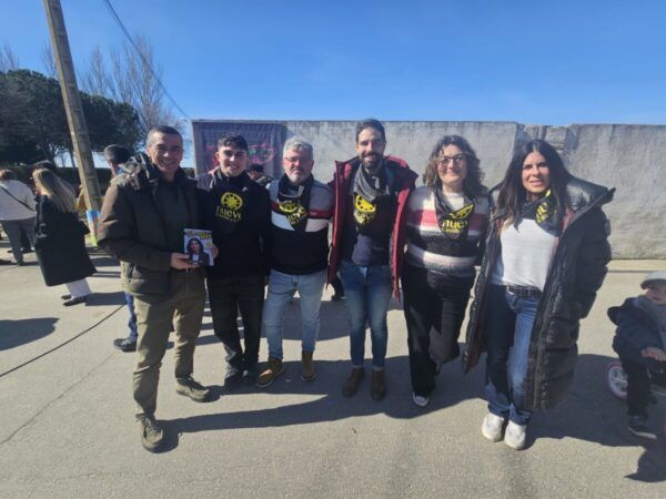 Chabela de la Torre en la celebración de la matanza tradicional en Palaciosrubios