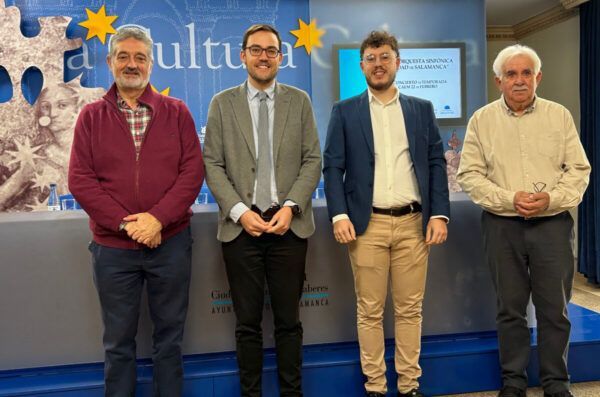 Miembros de la Joven Orquesta Sinfónica Ciudad de Salamanca en un evento