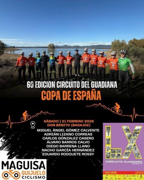 Equipo juvenil del Maguisa Guijuelo en el Circuito del Guadiana