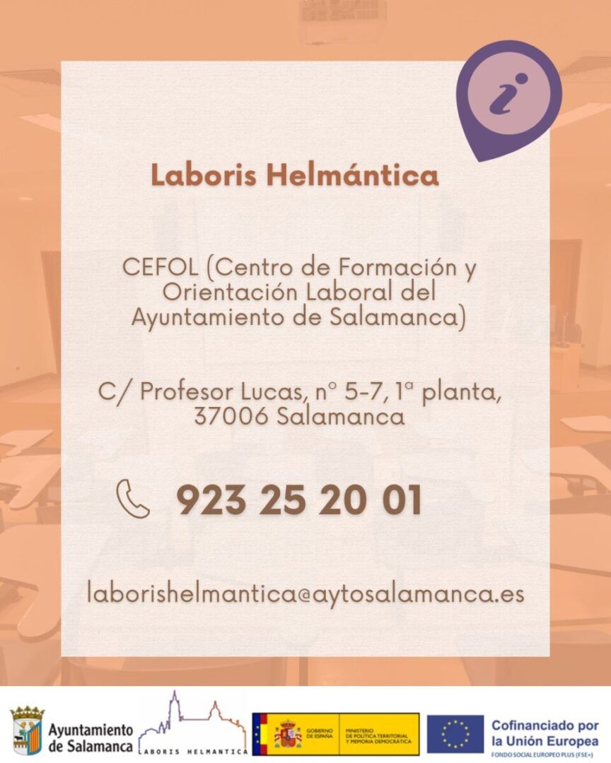 Información sobre el programa Laboris Helmántica en Salamanca