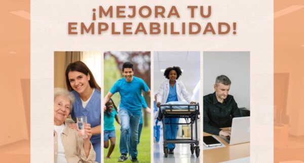 Cartel de Laboris Helmántica promoviendo empleabilidad y formación